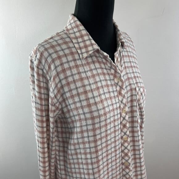 RAILS Brady Shirt Powder Steel Blush Button Down Long Sleeve Chest Pocket Sz M - Picture 5 of 10